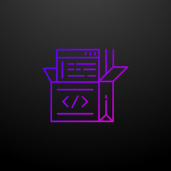 Open source code nolan icon. Elements of web development set. Simple icon for websites, web design, mobile app, info graphics