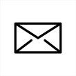 © FMF Design - Mail Icon with flat line style icon for web site design, logo, app, UI isolated on white background