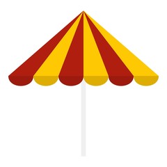 Poster - Beach umbrella icon. Flat illustration of beach umbrella vector icon for web design