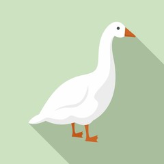 Canvas Print - Goose icon. Flat illustration of goose vector icon for web design