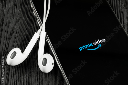 Helsinki Finland May 4 2019 Amazon Prime Video Application Icon On Apple Iphone X Screen Close Up Amazon Primevideo App Icon Amazon Prime Application Social Media Network Stock Photo Adobe Stock