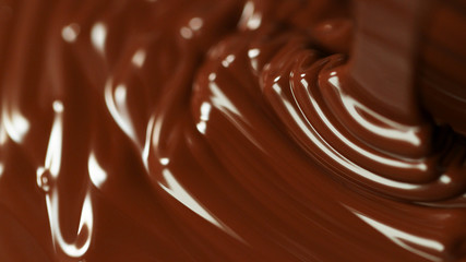 Canvas Print - Detail of molten hot chocolate pouring