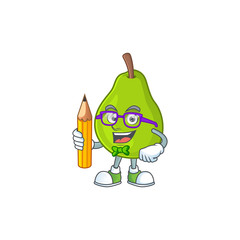 Poster - Student guava fresh shape cartoon with mascot