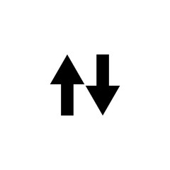 Poster - arrows vector icons. two arrows up and down. arrows icons isolated on white background