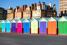 Colorful Brighton Beach Huts