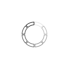 Canvas Print - loading lineas icon. load bar vector icon. loading icon isolated on white background