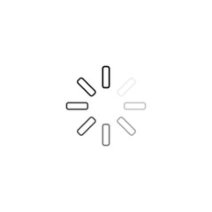 Canvas Print - loading lineas icon. load bar vector icon. loading icon isolated on white background