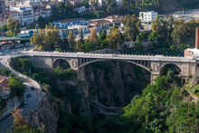 Constantine, Algeria - 05/08/2015: Historical Bridge In Constantine