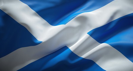 Official flag of Scotland.