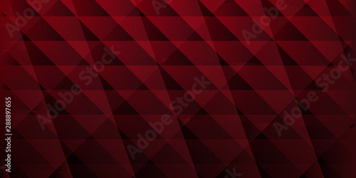 Abstract background of intersecting lines and polygons in red colors