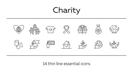 Sticker - Charity icons