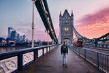 Fototapeta Londyn - London at colorful sunrise