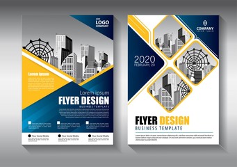 brochure design, cover modern layout, annual report, poster, flyer in a4 with colorful triangles, ge