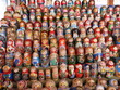 © Holidays from Hels - Collection of Russian dolls in Moscow market
