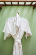 White shower gown