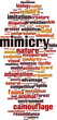 © laufer - Mimicry word cloud