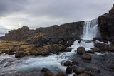 Fototapeta Łazienka - Öxarárfoss waterfall in Thingvellir N.P. (Iceland)