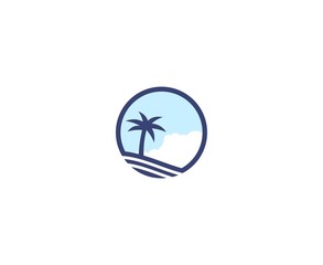 Sticker - Beach logo