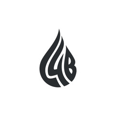 Wall Mural - flame and letter c four b logo. symbol. vector icon.