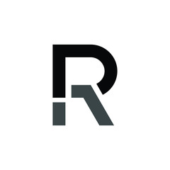 Sticker - Letter R and D Logo. Symbol. Vector Icon.