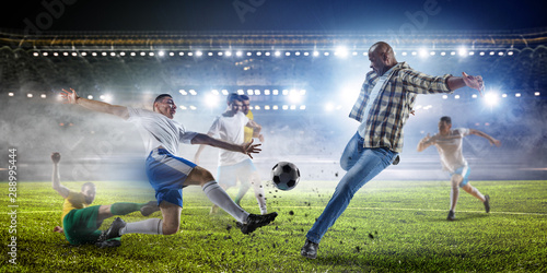 Black man plays his best soccer match