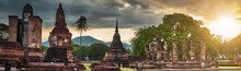 View Of Wat Mahathat Sukhothai Historical Park Thailand