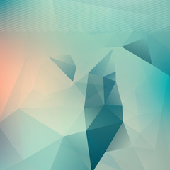 Wall Mural - Triangle blured abstract futuristic background template for brochure flyer