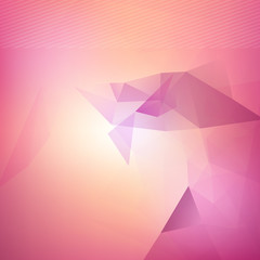 Wall Mural - Triangle blured abstract futuristic background template for brochure flyer
