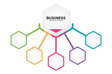 Blank chart step for infographic in flat style