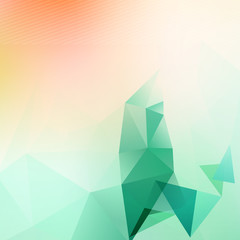Wall Mural - Triangle blured abstract futuristic background template for brochure flyer
