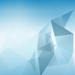 Wall Mural - Triangle blured abstract futuristic background template for brochure flyer