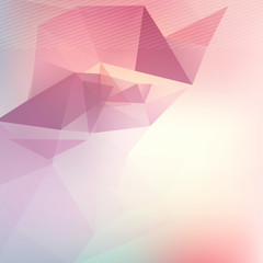 Wall Mural - Triangle blured abstract futuristic background template for brochure flyer