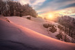 Folkmarska skala winter sunrise