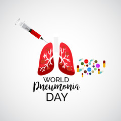 Wall Mural - World Pneumonia Day