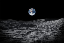 View To Our Planet Earth From Moon
