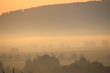 Sticker - sunset in the mountains