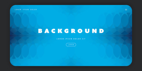 abstract background template, gradient texture, poster or landing page base design with blue three d
