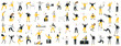 © ARNICA - Set of business people flat icons. Flat style modern