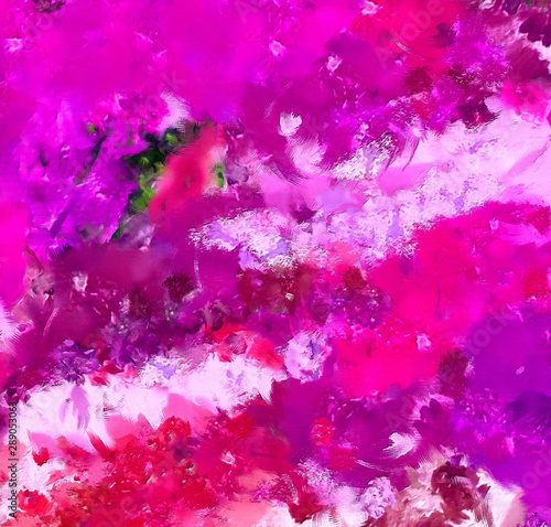 Abstract brush painted background, colorful texture pattern, digital oil tech...