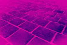 Beautiful Closeup Textures Abstract Color Dark Black White Purple And Pink Tiles Floor Granite And Light Pink Glass Pattern Wall And Background And Art