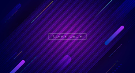 Wall Mural - abstract dynamic motion of geometric shape, pattern composition. colorful gradient background. vecto