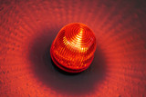 Fototapeta  - red light warning lamp known as wigwag wig-wag or red-eye
