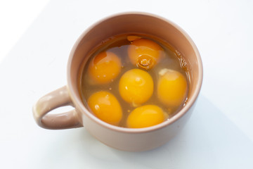 Wall Mural - fried eggs in a bowl