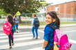 © Louis-Photo - Some nice kids on the school background having fun