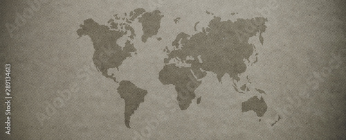Fotomural Textured world map background
