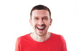 © martina87 - sincerely laughing guy on white background