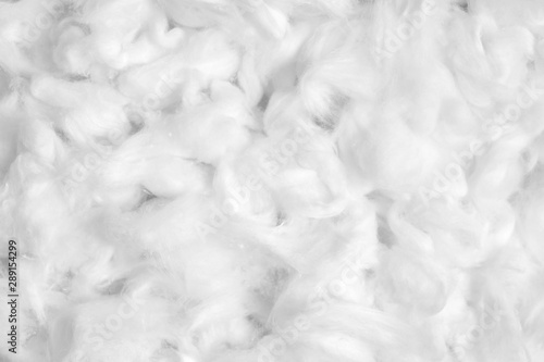 Fotografía Cotton fiber texture background, white fluffy natural material