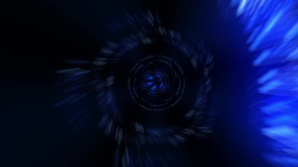 Wall Mural - data tunnel journey. shot inside fibre optic cable. transmission of digital information as a binary 