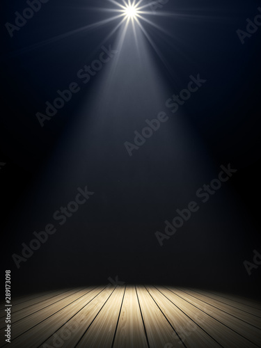 Fotomural moody stage light background