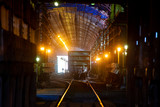 Fototapeta Miasto - Technological railway tunnel for the passage of cold trains